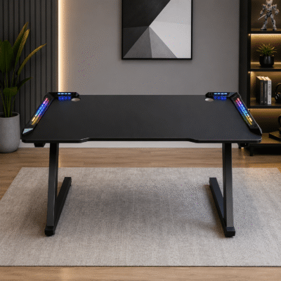 gaming desk, gaming computer desk, gamer desk, LED gaming desk, RGB gaming desk, ergonomic gaming desk, modern gaming desk, pro gaming desk, esports gaming desk, professional gaming desk, home gaming desk setup, L shaped gaming desk, corner gaming desk, large gaming desk, compact gaming desk, small gaming desk, space saving gaming desk, adjustable gaming desk, height adjustable gaming desk, electric gaming desk, sit stand gaming desk, motorized gaming desk, heavy duty gaming desk, durable gaming desk, stable gaming desk, wobble free gaming desk, carbon fiber gaming desk, gaming workstation desk, gaming battle station desk, PC gaming desk, desktop gaming table, dual monitor gaming desk, triple monitor gaming desk, multi monitor setup desk, gaming desk with shelves, gaming desk with drawers, gaming desk with storage, gaming desk with monitor stand, gaming desk with keyboard tray, gaming desk with headphone hook, gaming desk with cup holder, gaming desk with cable management, cable tidy gaming desk, RGB light strip gaming desk, futuristic gaming desk, minimalist gaming desk, modern gamer furniture, gaming setup desk, streamer desk, streaming gaming desk, Twitch streamer desk, YouTuber gaming desk, content creator desk, esports setup desk, gaming battle station furniture, premium gaming desk, luxury gaming desk, budget gaming desk, affordable gaming desk, high quality gaming desk, stylish gaming desk, aesthetic gaming desk setup, black gaming desk, white gaming desk, red gaming desk, blue gaming desk, LED lit gaming table, carbon fiber surface desk, metal frame gaming desk, wooden gaming desk, MDF gaming desk, engineered wood gaming desk, scratch resistant gaming desk, waterproof gaming desk surface, ergonomic posture gaming desk, comfortable gaming workstation, professional gaming setup furniture, office gaming desk hybrid, work and gaming desk, productivity gaming desk, clean cable management desk, modern gaming furniture setup, gamer workstation table, PC setup desk, desktop setup furniture, immersive gaming station desk, high performance gaming desk, sleek gaming desk design, tech gaming desk, studio gaming desk, home esports desk, gaming furniture collection, durable gamer workstation, space optimized gaming setup desk